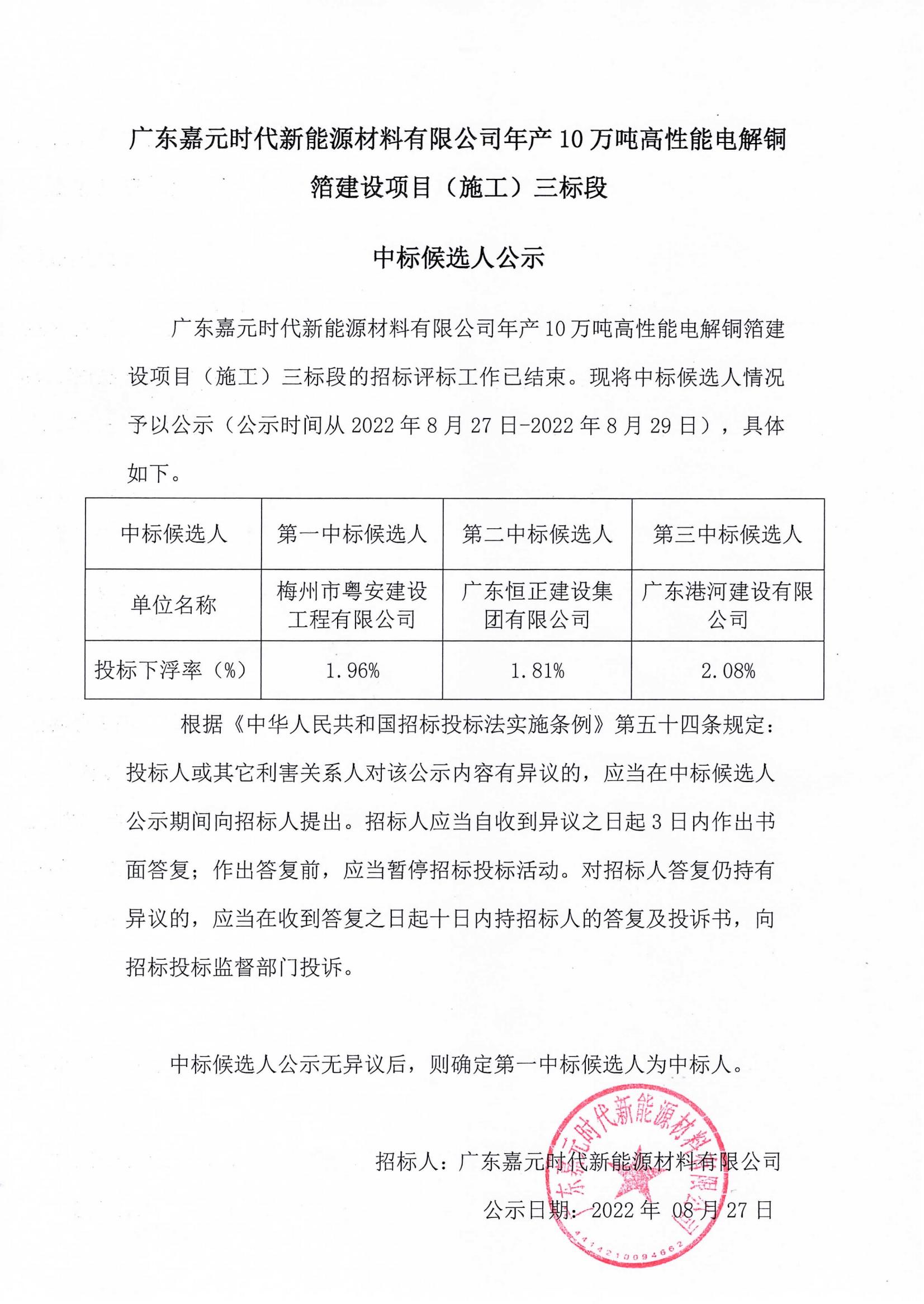 广东CG电子游戏时代新能源材料有限公司年产10万吨高性能电解铜箔建设项目（施工）三标段中标候选人公示_00.jpg